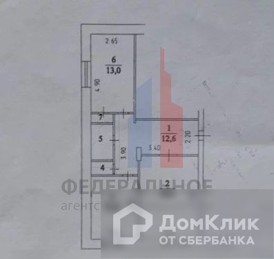 Купить 2-комнатную квартиру, 61 м² по адресу Кемерово, Советский проспект, 51, 2 этаж недорого в ДомКлик — поиск, проверка, безопасная сделка с жильем в офисе Сбербанка.
