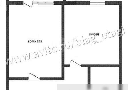 Продаётся 1-комнатная квартира, 34.2 м²