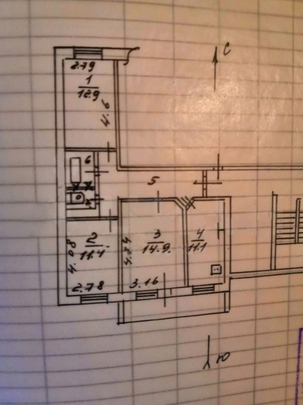 Купить 3-комнатную квартиру, 64.5 м² по адресу Калуга, бульвар Моторостроителей, 3, 8 этаж недорого в ДомКлик — поиск, проверка, безопасная сделка с жильем в офисе Сбербанка.